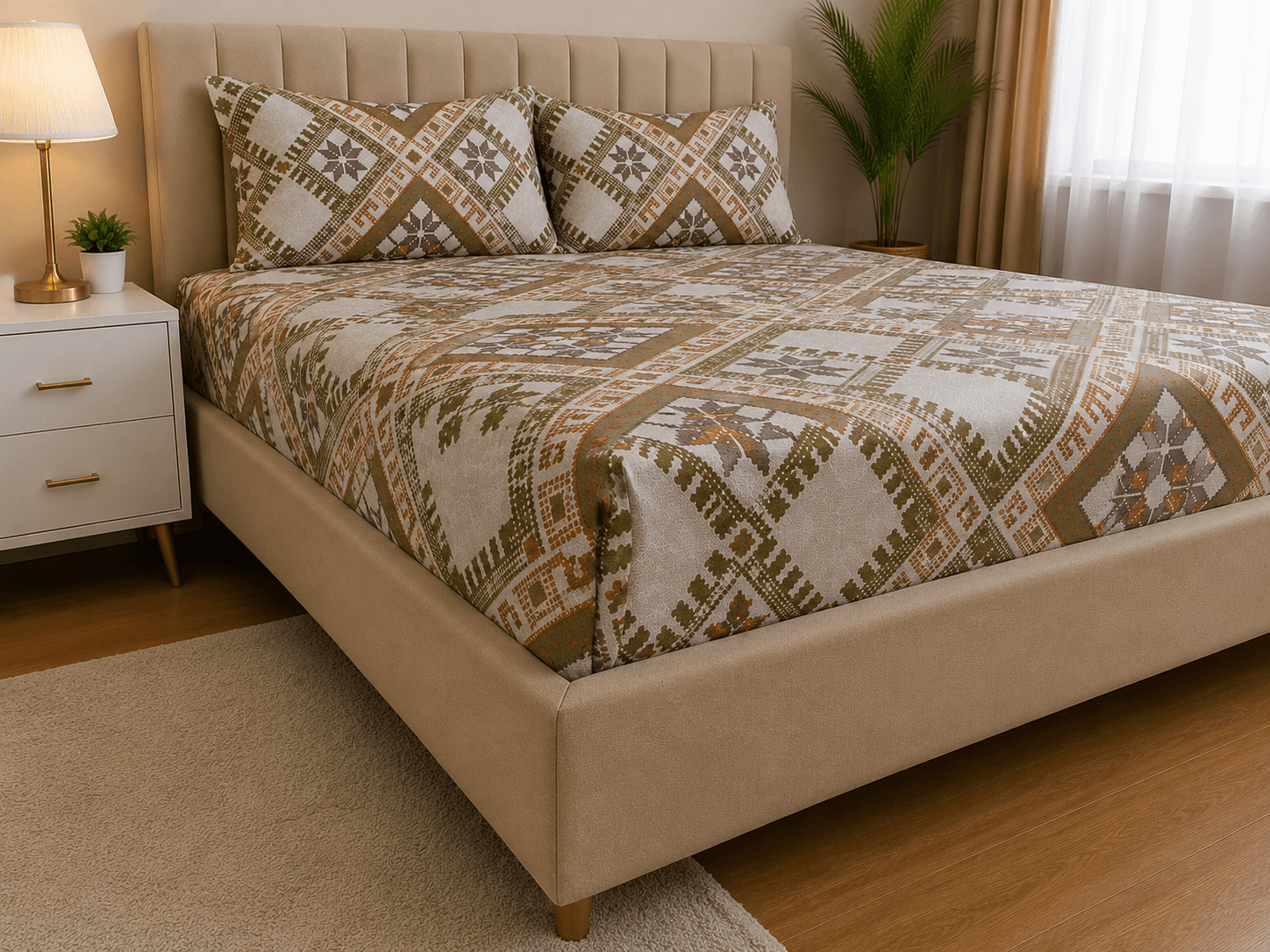 Diwan Bedsheet (70*100) - Multi Print