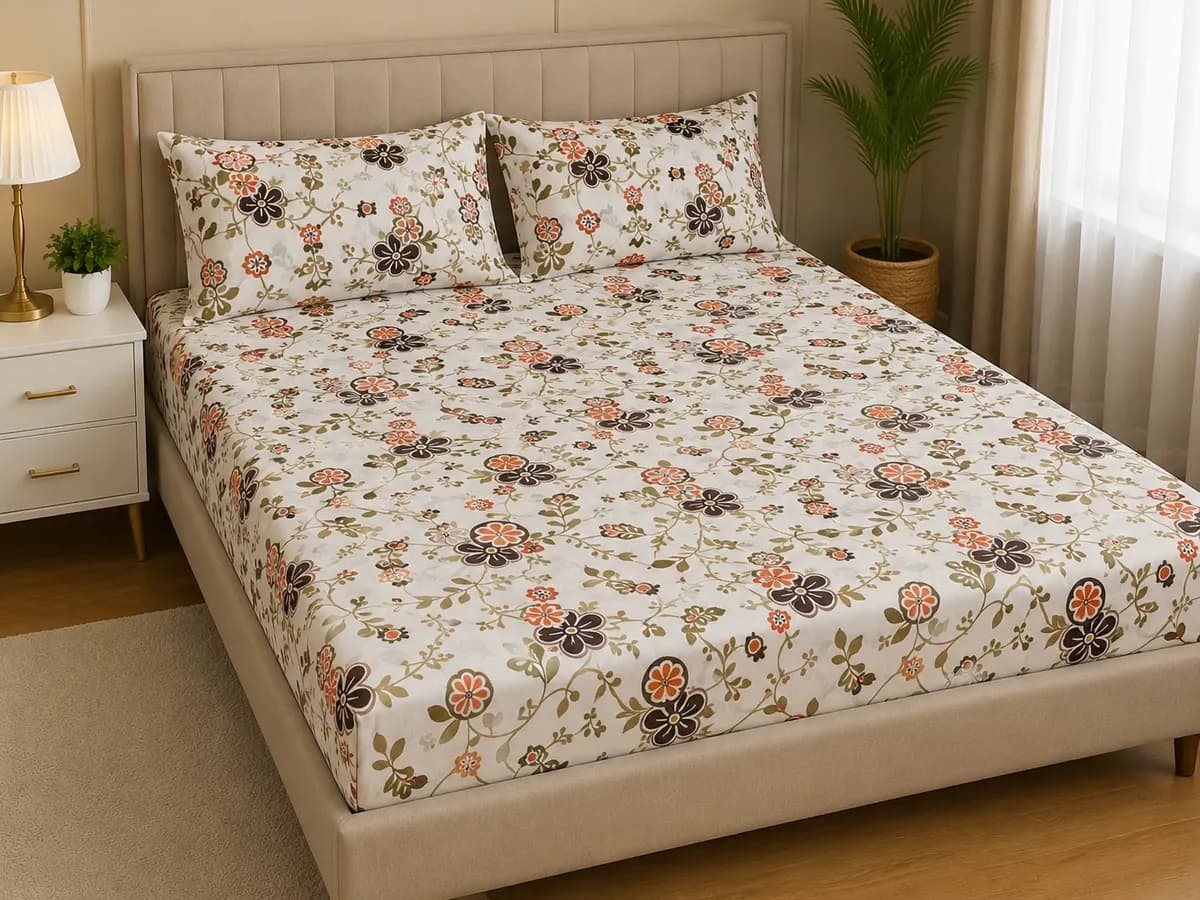 Diwan Bedsheet (70*100) - Summer Floral