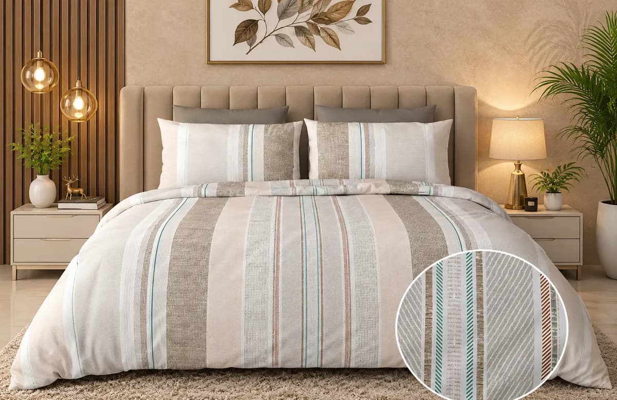 Mod Living Collection - Aqua Sandstone Stripe