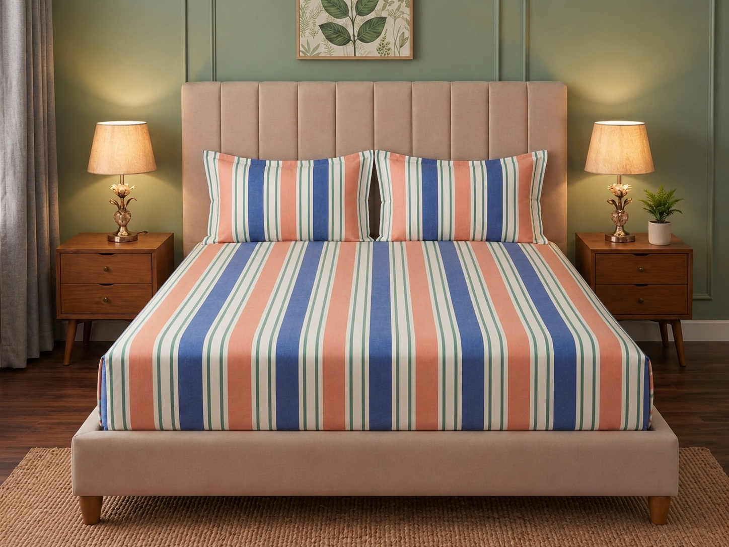 PREMIUM FITTED BEDSHEET (275*275 cm)